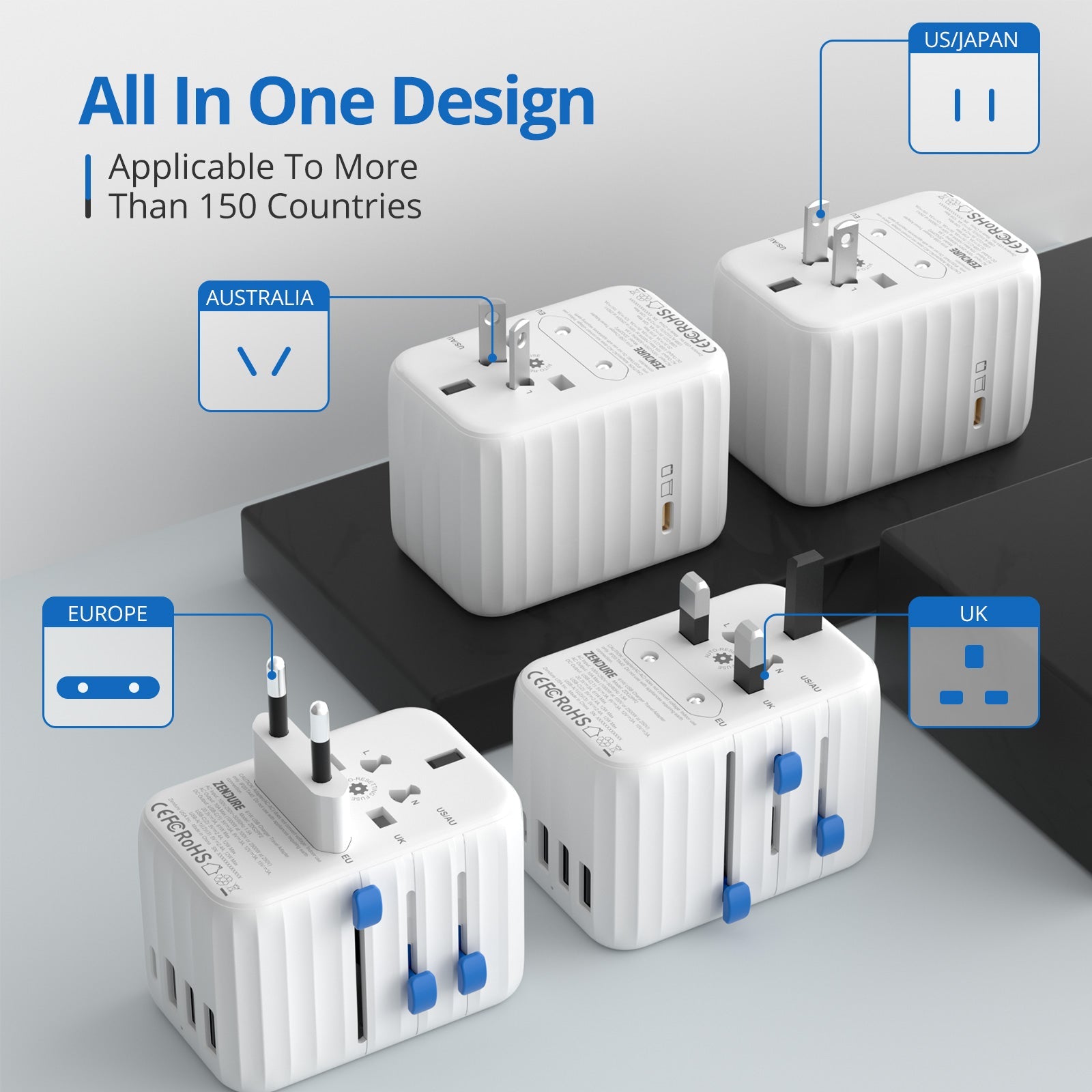 Passport II Pro - The Perfect Home and Travel Adapter
