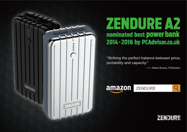 Zendure A2 named best power bank 2016/2017 by PCAdvisor.co.uk